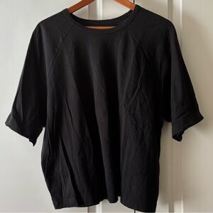 Everlane 100% Organic Cotton Raglan Sleeve Tee T-Shirt XL Black